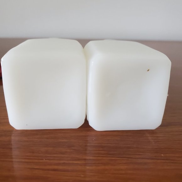 Vintage Milk Glass Salt & Pepper Shakers with Tray - Picture 6 of 9